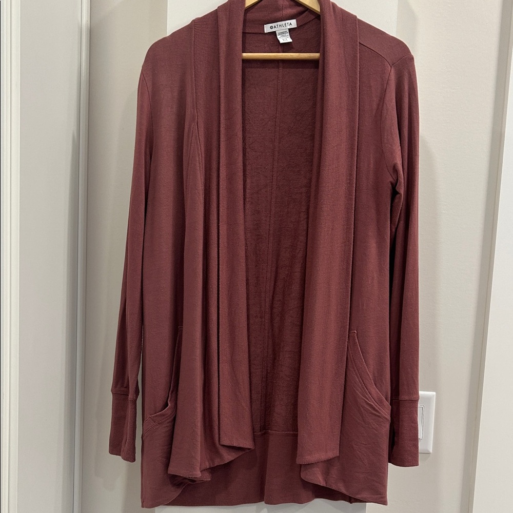 Athleta Women's Open Front Cardigan - Mauve
